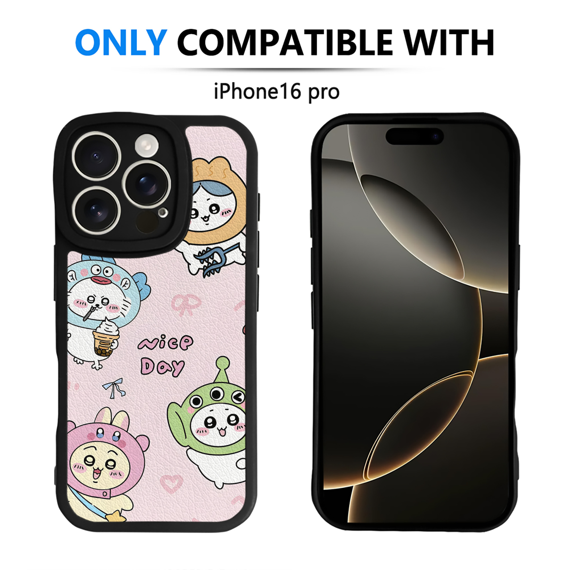 （画像用） ちいかわ Chii-kawa 【iPhone 16シリーズ対応】シリコンスマホケース（レザー調） 材質：シリコン
